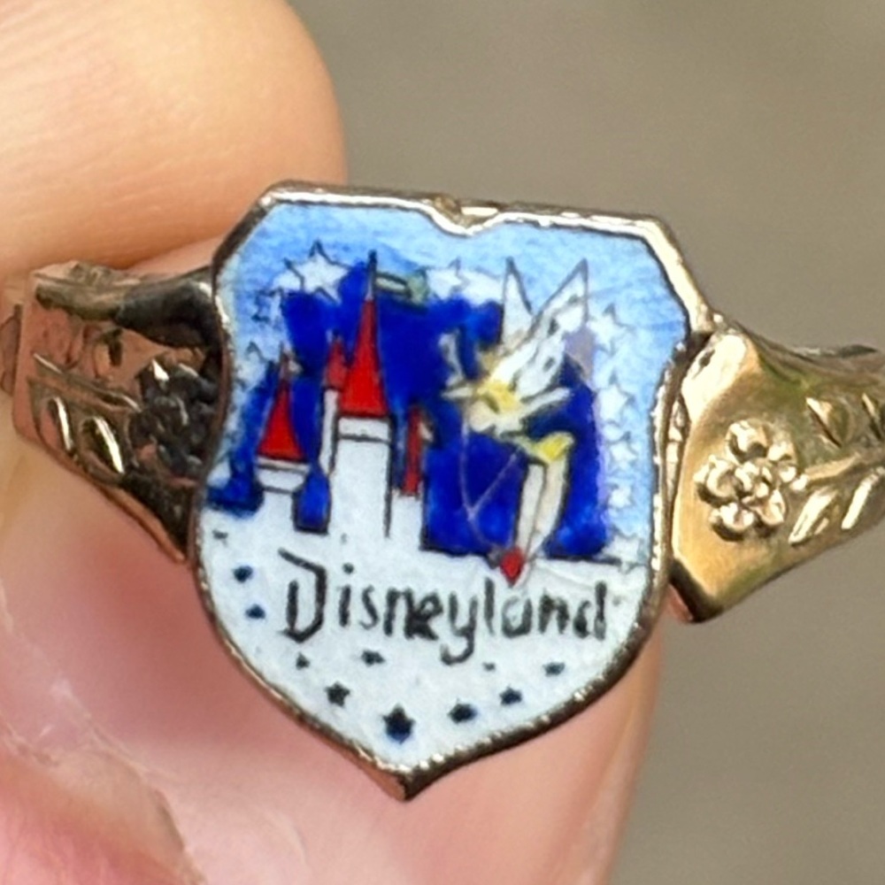 SOLD Disney Disneyland Tinkerbell Disneyana Ring adjustable
